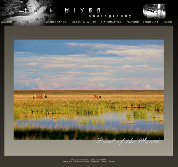 Fall River Photography Print of the Month